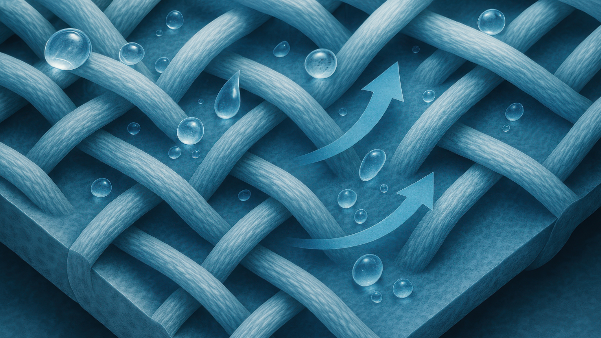 温度調整 高通気素材 イメージ